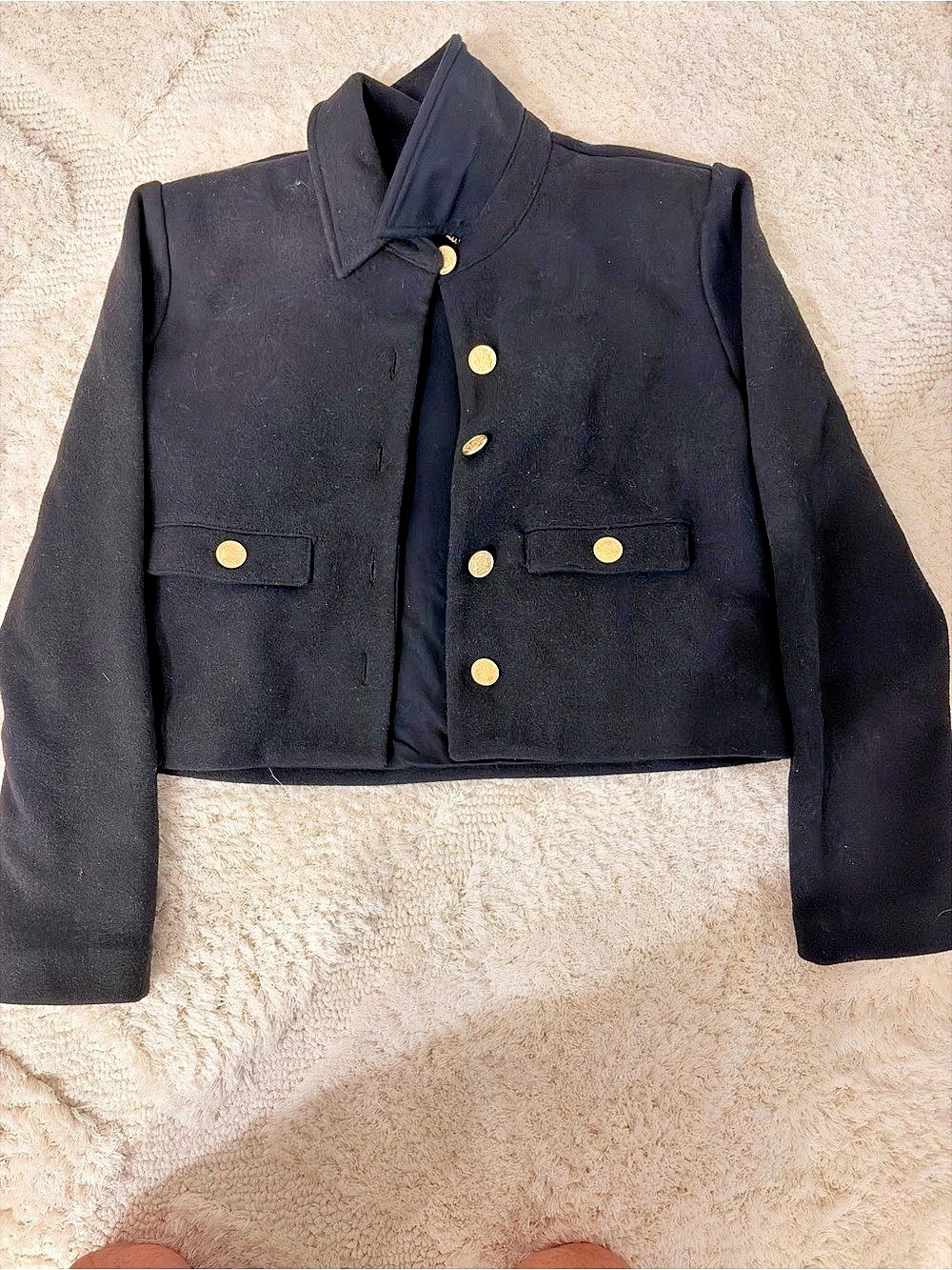 J.Crew Cropped Blazer Jacket in Black Size XS
